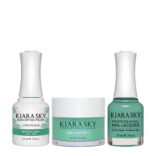 Kiara Sky 3in1 Dipping Powder + Gel Polish + Nail Lacquer, DGL 532, Whoopsy Daisy