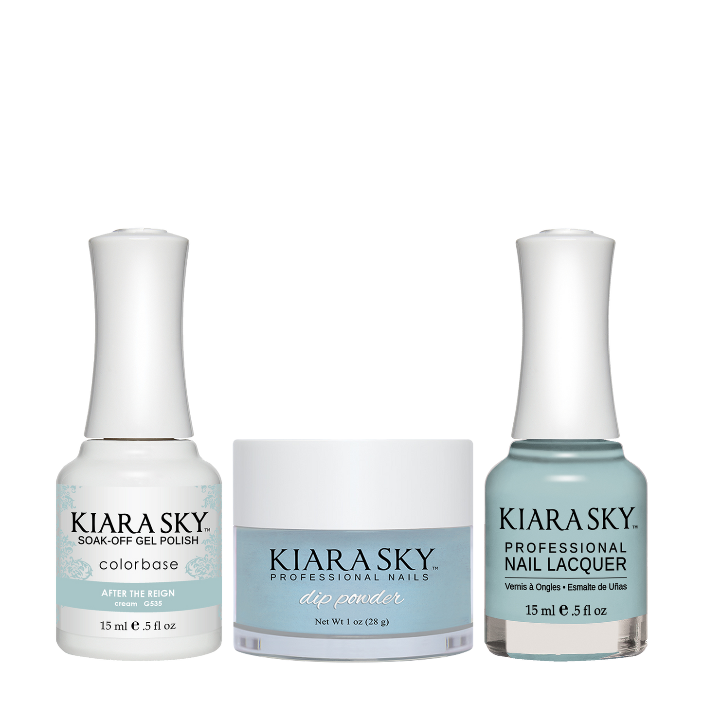 Kiara Sky 3in1 Dipping Powder + Gel Polish + Nail Lacquer, DGL 535, After The Reign