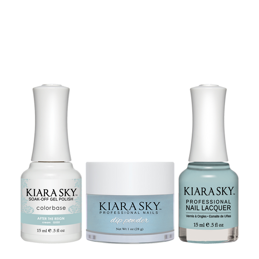 Kiara Sky 3in1 Dipping Powder + Gel Polish + Nail Lacquer, DGL 535, After The Reign