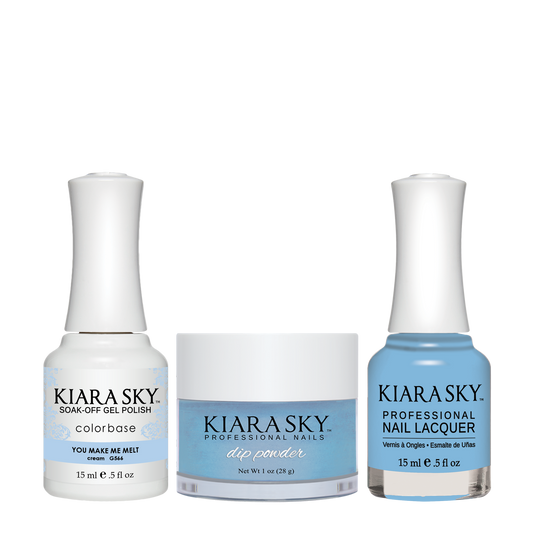 Kiara Sky 3in1 Dipping Powder + Gel Polish + Nail Lacquer, DGL 566, You Make Me Melt