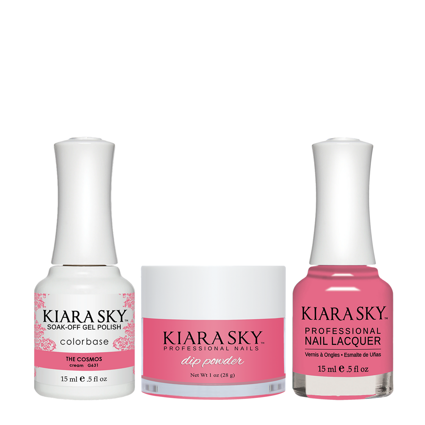 Kiara Sky 3in1 Dipping Powder + Gel Polish + Nail Lacquer, Stargazer Collection, DGL 631, The Cosmos OK1009VD