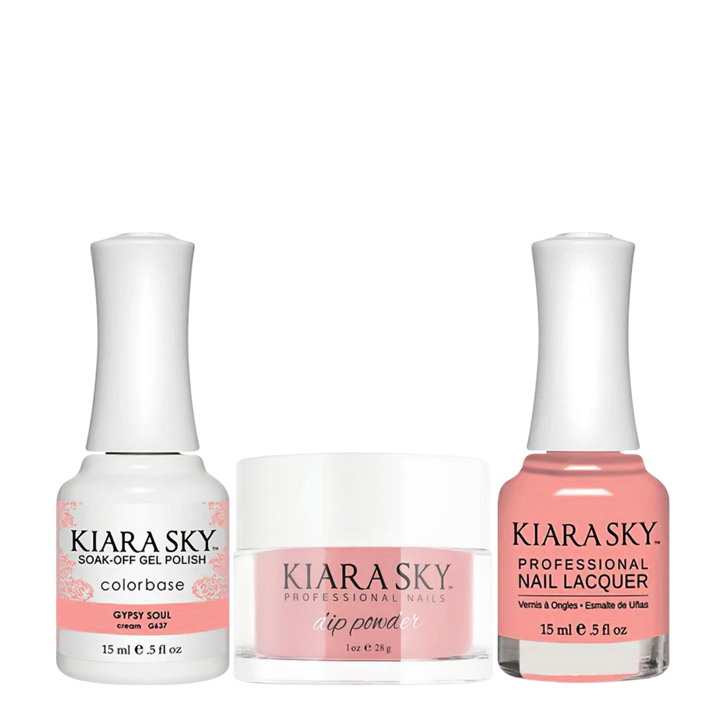 Kiara Sky 3in1 Dipping Powder + Gel Polish + Nail Lacquer, Stargazer Collection, DGL 637, Gypsy Soul