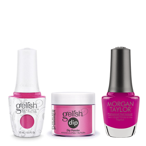 Gelish 3in1 Dipping Powder + Gel Polish + Nail Lacquer, Amour Colour Please, 173