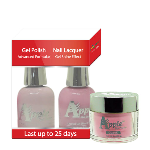 Apple 3in1 Dipping Powder + Gel Polish + Nail Lacquer, 209, Blush Pink, 2oz