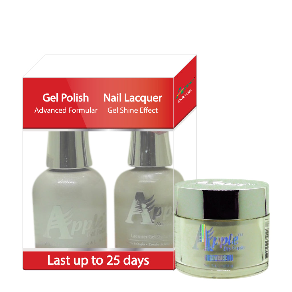 Apple 3in1 Dipping Powder + Gel Polish + Nail Lacquer, 213, Whisper, 2oz