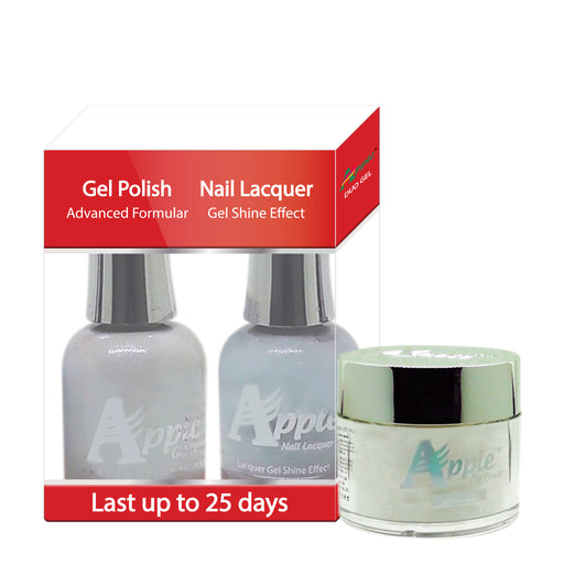 Apple 3in1 Dipping Powder + Gel Polish + Nail Lacquer, 214, Northern Rose, 2oz