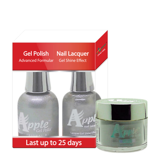 Apple 3in1 Dipping Powder + Gel Polish + Nail Lacquer, 216, Disco Night, 2oz