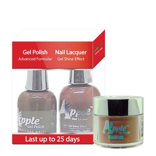 Apple 3in1 Dipping Powder + Gel Polish + Nail Lacquer, 225, Lavy Shavy, 2oz