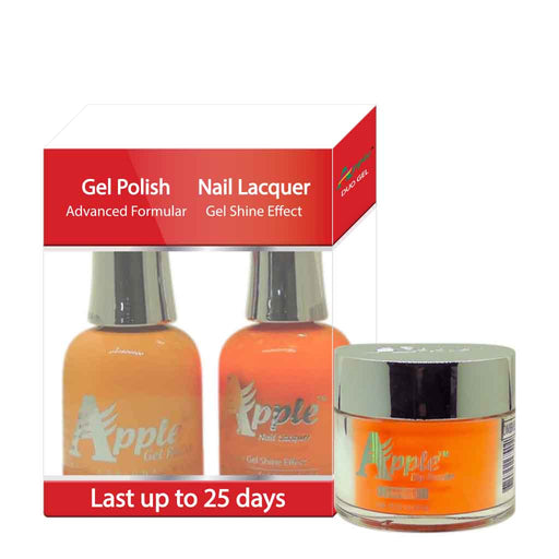 Apple 3in1 Dipping Powder + Gel Polish + Nail Lacquer, 228, Neon Glow, 2oz