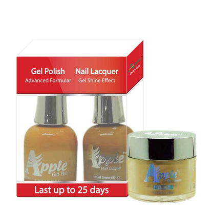 Apple 3in1 Dipping Powder + Gel Polish + Nail Lacquer, 230, Sandy Land, 2oz