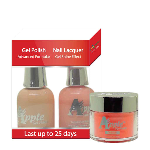 Apple 3in1 Dipping Powder + Gel Polish + Nail Lacquer, 232, Amorous Pallor, 2oz