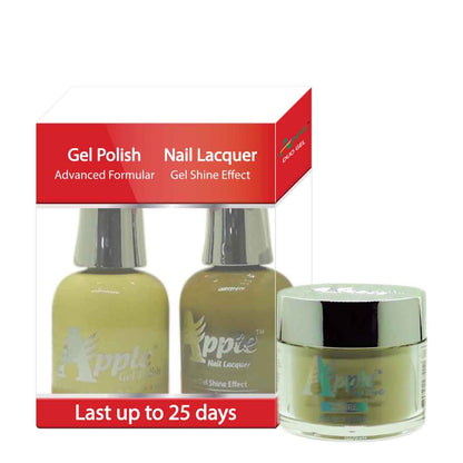 Apple 3in1 Dipping Powder + Gel Polish + Nail Lacquer, 237, Lava Town, 2oz