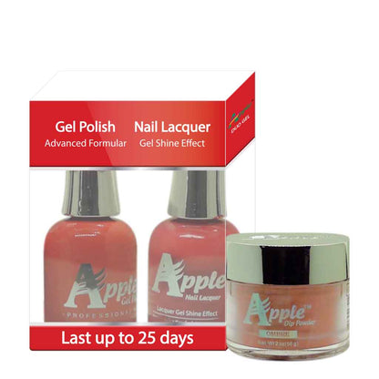 Apple 3in1 Dipping Powder + Gel Polish + Nail Lacquer, 244, Bubble Dawn, 2oz