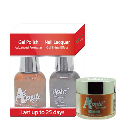 Apple 3in1 Dipping Powder + Gel Polish + Nail Lacquer, 250, Harvest Moon, 2oz