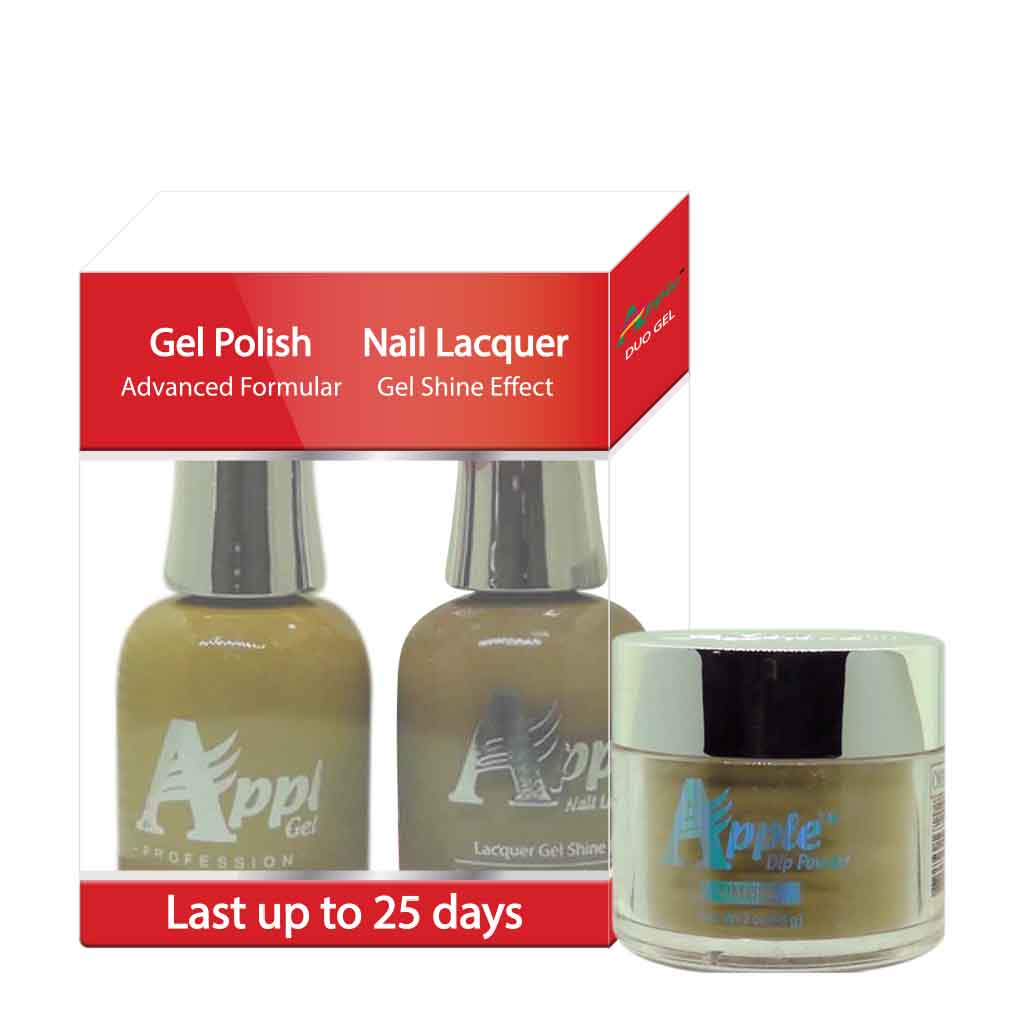 Apple 3in1 Dipping Powder + Gel Polish + Nail Lacquer, 252, Man On The Moon, 2oz