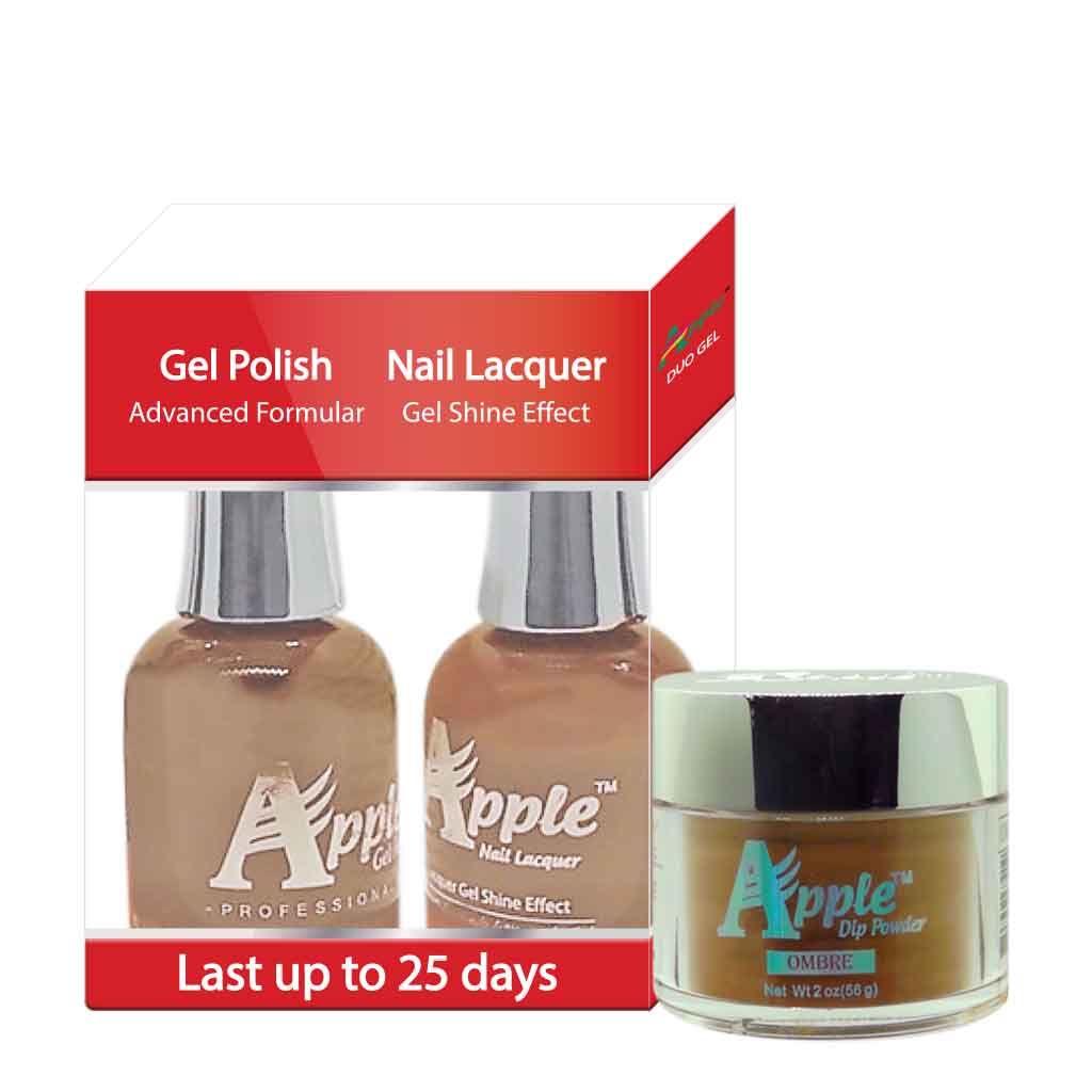 Apple 3in1 Dipping Powder + Gel Polish + Nail Lacquer, 255, Grand Canyon, 2oz