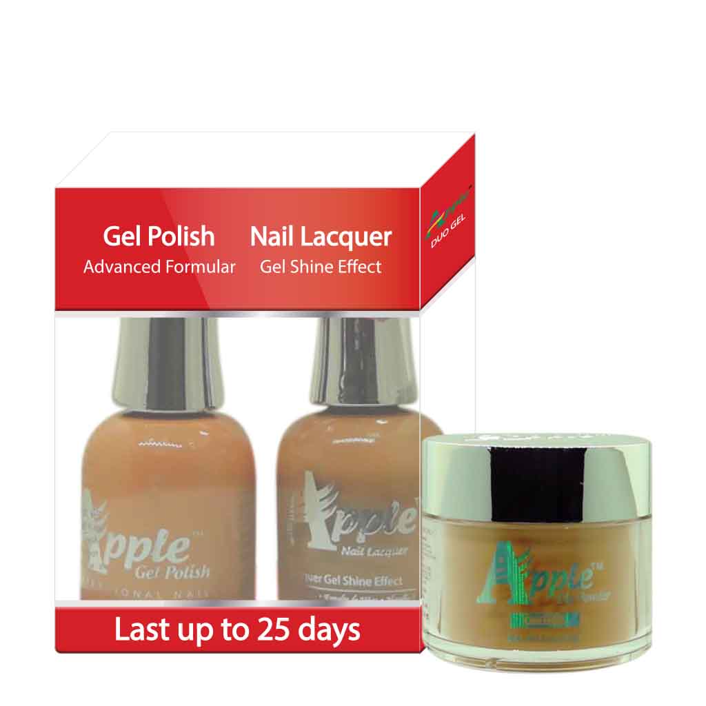 Apple 3in1 Dipping Powder + Gel Polish + Nail Lacquer, 256, Peachy Girl, 2oz