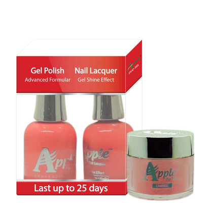 Apple 3in1 Dipping Powder + Gel Polish + Nail Lacquer, 257, Pink Champagne, 2oz