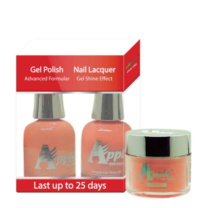 Apple 3in1 Dipping Powder + Gel Polish + Nail Lacquer, 263, Pink Lemonade, 2oz