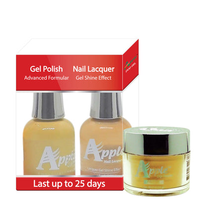 Apple 3in1 Dipping Powder + Gel Polish + Nail Lacquer, 265, Tangerine Passion, 2oz