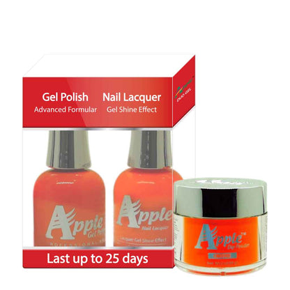 Apple 3in1 Dipping Powder + Gel Polish + Nail Lacquer, 276, Old Town Orange, 2oz