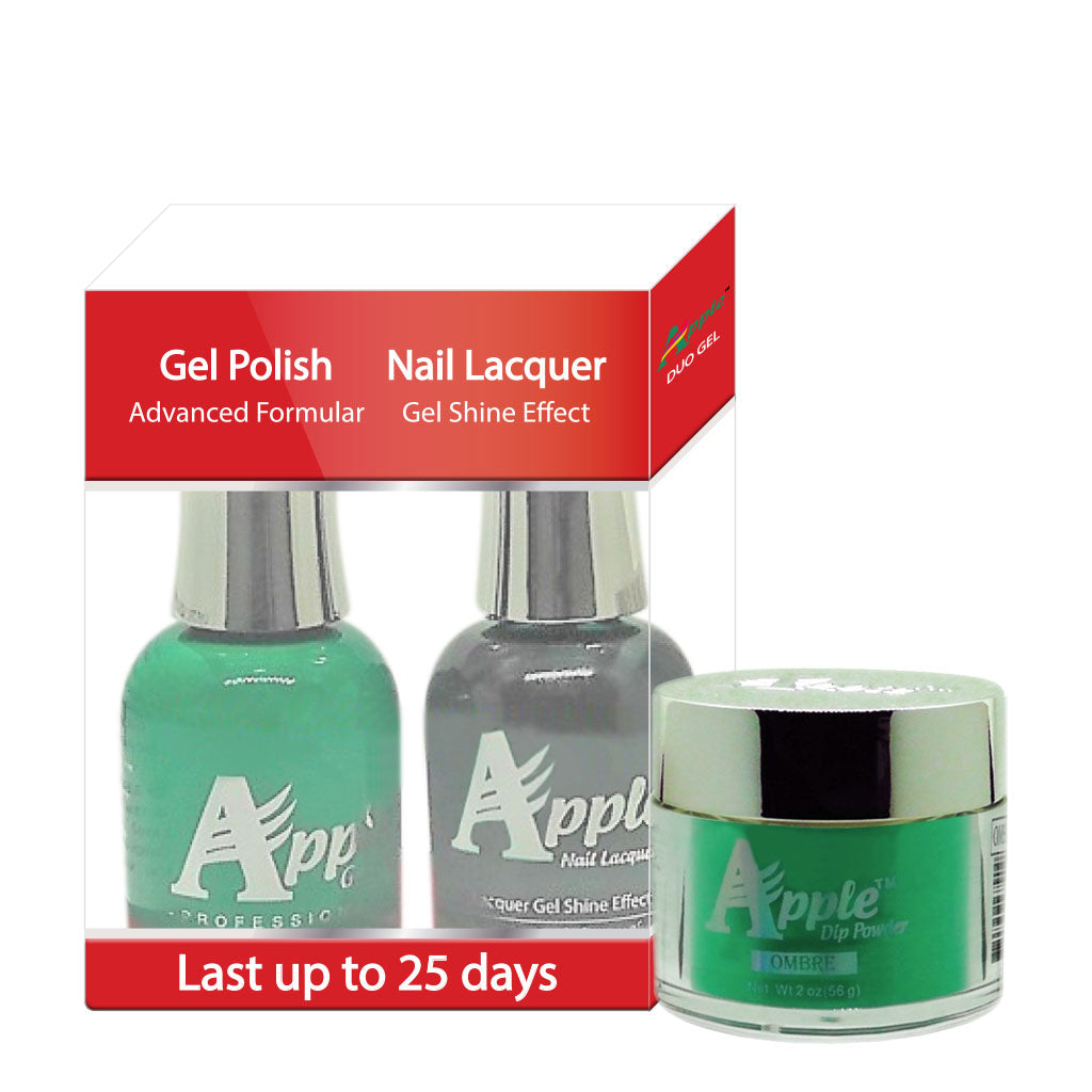 Apple 3in1 Dipping Powder + Gel Polish + Nail Lacquer, 282, Seaside Height, 2oz