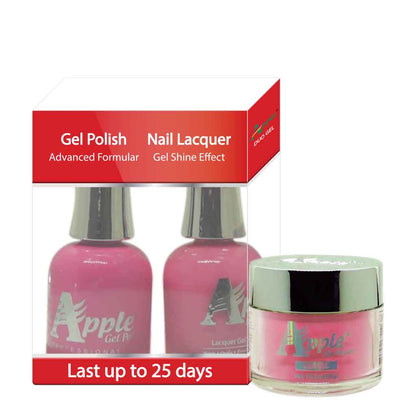 Apple 3in1 Dipping Powder + Gel Polish + Nail Lacquer, 287, Pink Londer, 2oz