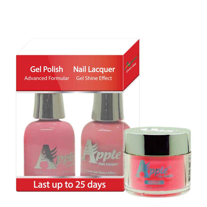 Apple 3in1 Dipping Powder + Gel Polish + Nail Lacquer, 290, Never Ending, 2oz