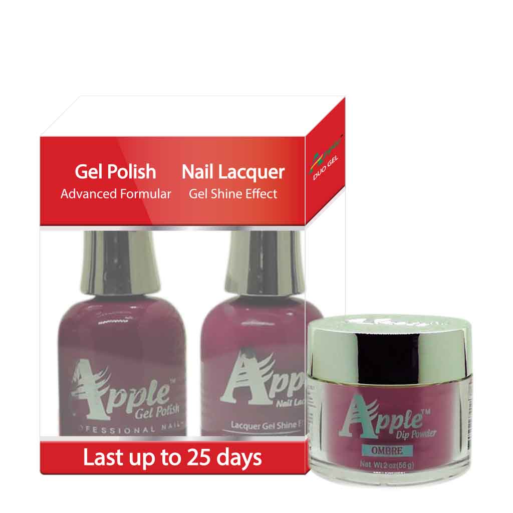 Apple 3in1 Dipping Powder + Gel Polish + Nail Lacquer, 294, Sassy Girl, 2oz