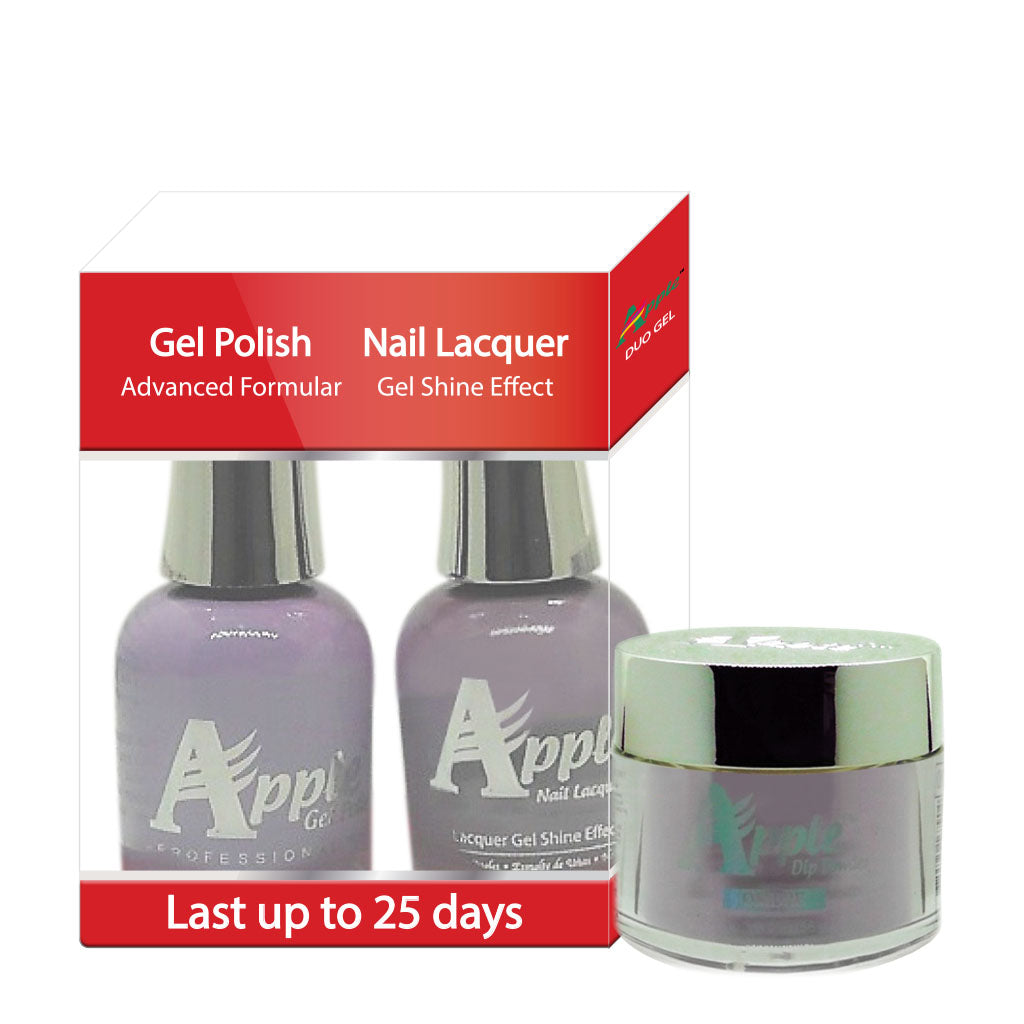 Apple 3in1 Dipping Powder + Gel Polish + Nail Lacquer, 295, Roscila, 2oz