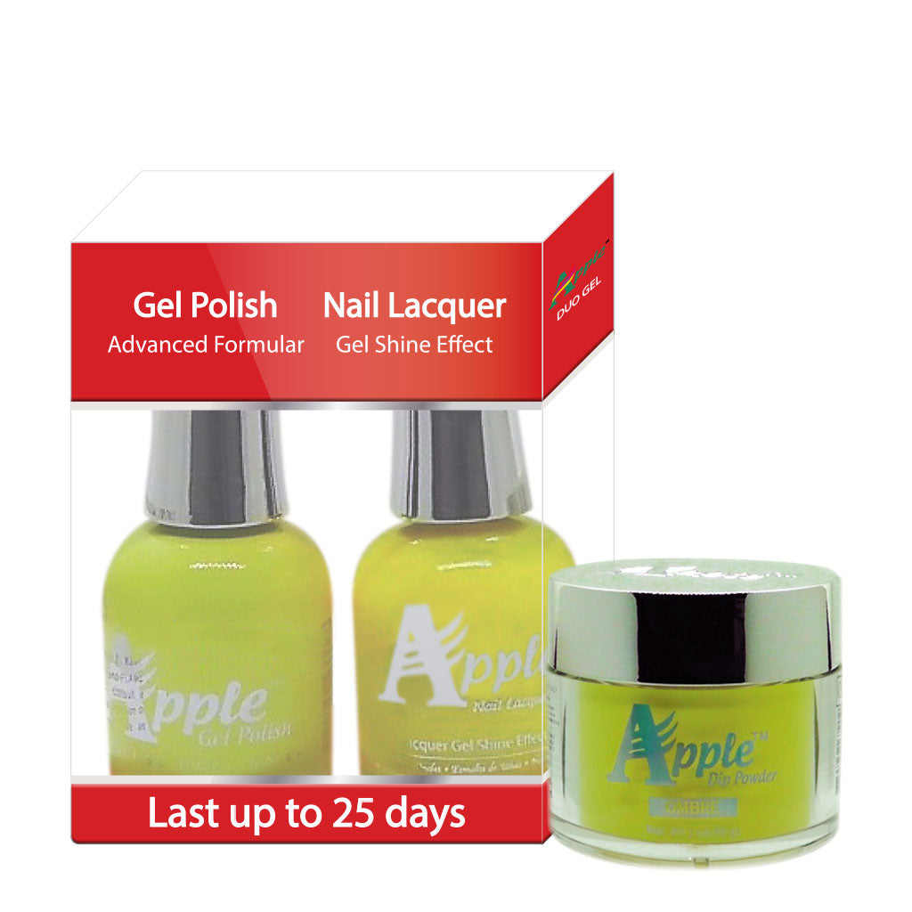 Apple 3in1 Dipping Powder + Gel Polish + Nail Lacquer, 304, Sorbe string, 2oz