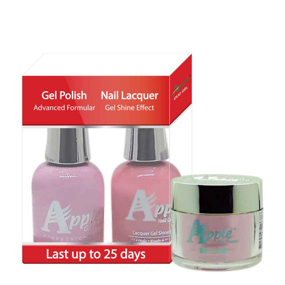 Apple 3in1 Dipping Powder + Gel Polish + Nail Lacquer, 311, Eternity, 2oz