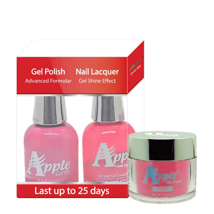 Apple 3in1 Dipping Powder + Gel Polish + Nail Lacquer, 312, Wild N Out, 2oz