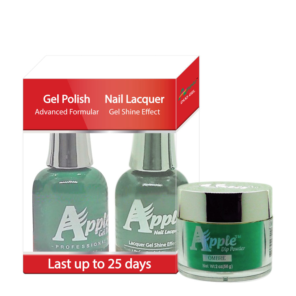 Apple 3in1 Dipping Powder + Gel Polish + Nail Lacquer, 333, Dark Gemini, 2oz