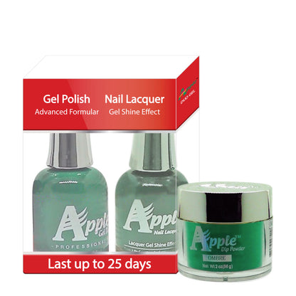 Apple 3in1 Dipping Powder + Gel Polish + Nail Lacquer, 333, Dark Gemini, 2oz