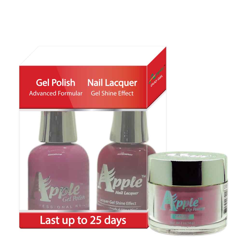 Apple 3in1 Dipping Powder + Gel Polish + Nail Lacquer, 339, Flower Blossom, 2oz