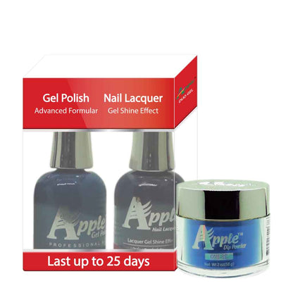 Apple 3in1 Dipping Powder + Gel Polish + Nail Lacquer, 348, Cooler Zone, 2oz