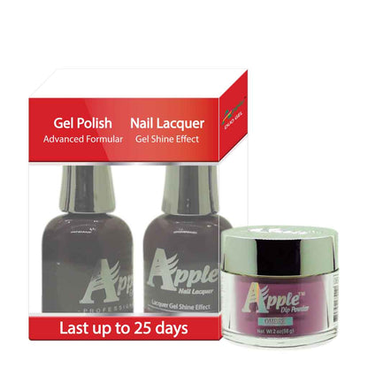 Apple 3in1 Dipping Powder + Gel Polish + Nail Lacquer, 350, Bitter Sweet, 2oz