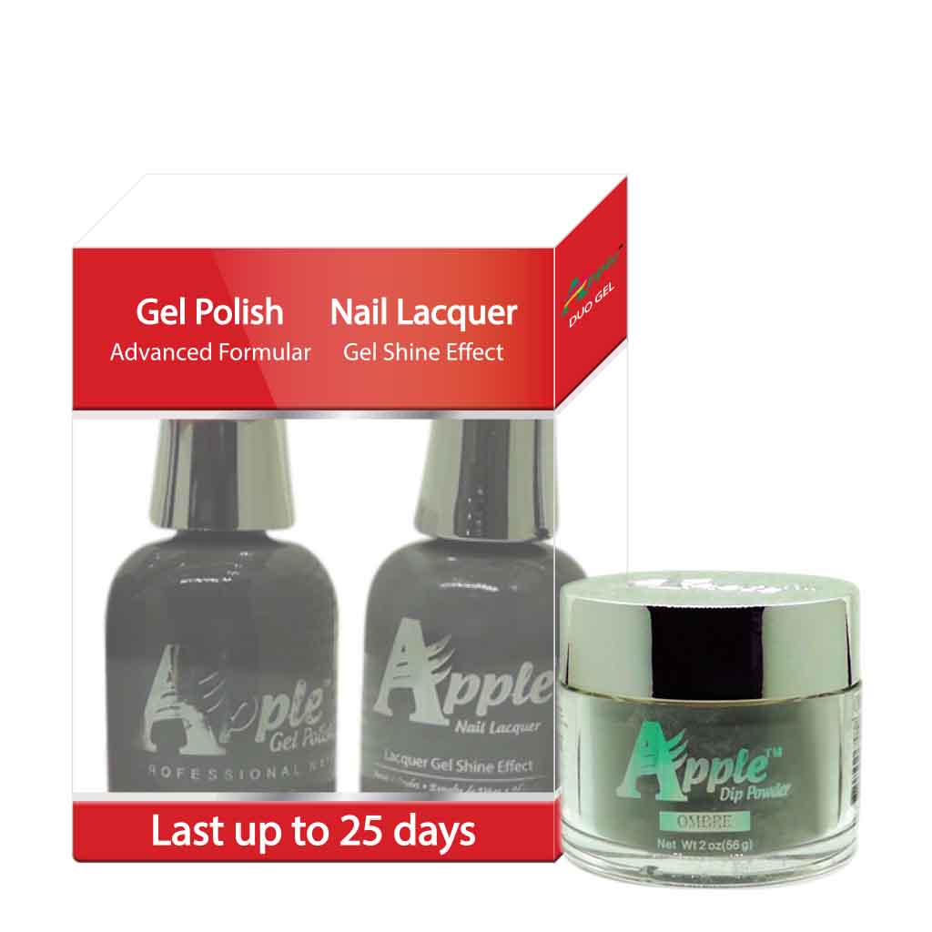 Apple 3in1 Dipping Powder + Gel Polish + Nail Lacquer, 351, Dirty Mirror, 2oz