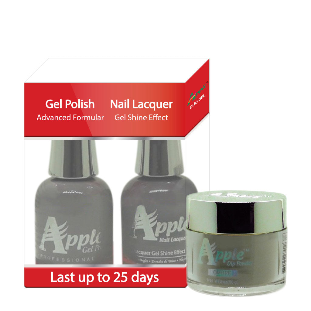 Apple 3in1 Dipping Powder + Gel Polish + Nail Lacquer, 352, Gravity Mist, 2oz