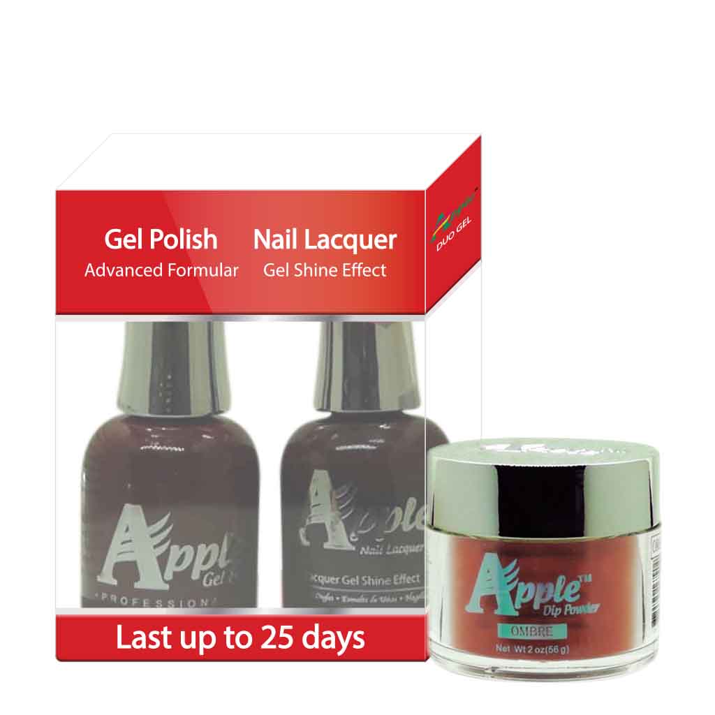 Apple 3in1 Dipping Powder + Gel Polish + Nail Lacquer, 354, Cherry Mild, 2oz