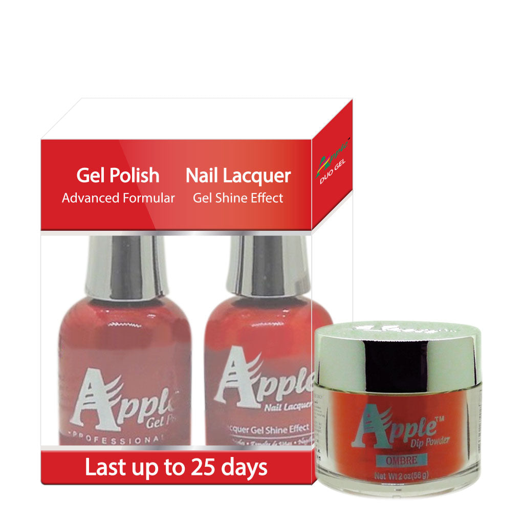 Apple 3in1 Dipping Powder + Gel Polish + Nail Lacquer, 369, Tango Roses, 2oz