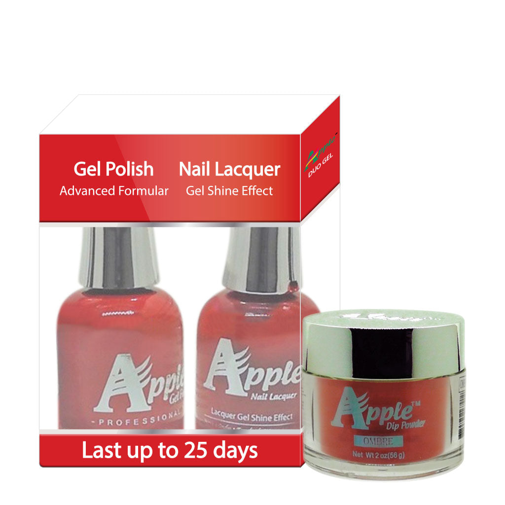 Apple 3in1 Dipping Powder + Gel Polish + Nail Lacquer, 372, Spaghetti Bomb, 2oz