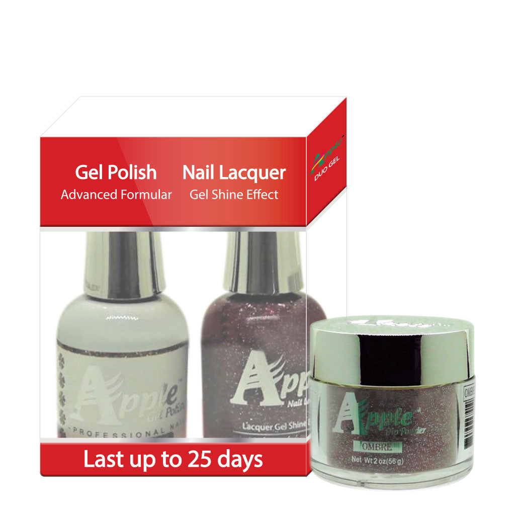 Apple 3in1 Dipping Powder + Gel Polish + Nail Lacquer, 427, Remedy Twist, 2oz