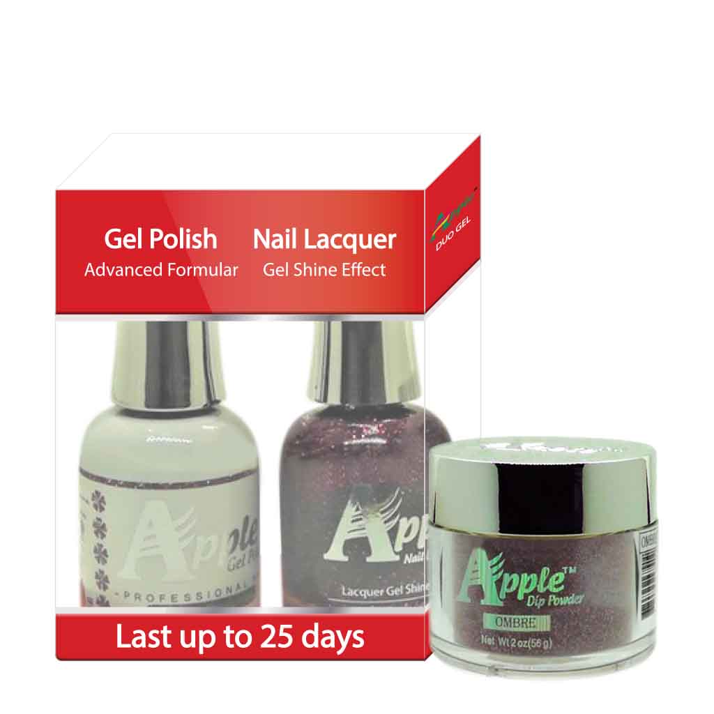 Apple 3in1 Dipping Powder + Gel Polish + Nail Lacquer, 430, Eves Possession, 2oz