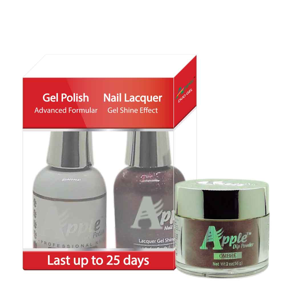 Apple 3in1 Dipping Powder + Gel Polish + Nail Lacquer, 437, Dancing Chacha, 2oz