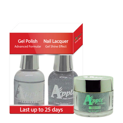 Apple 3in1 Dipping Powder + Gel Polish + Nail Lacquer, 453, On To Heaven, 2oz