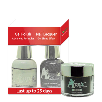 Apple 3in1 Dipping Powder + Gel Polish + Nail Lacquer, 510, Ageless Wonder, 2oz