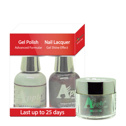 Apple 3in1 Dipping Powder + Gel Polish + Nail Lacquer, 513, Exit To Paradise, 2oz