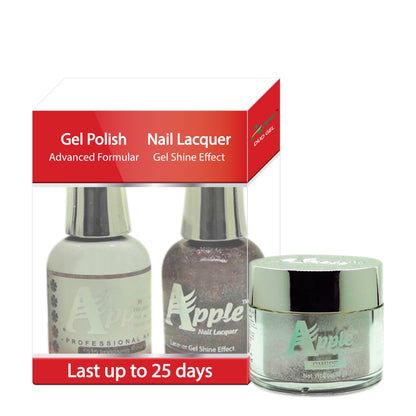 Apple 3in1 Dipping Powder + Gel Polish + Nail Lacquer, 515, Imposing Rose, 2oz